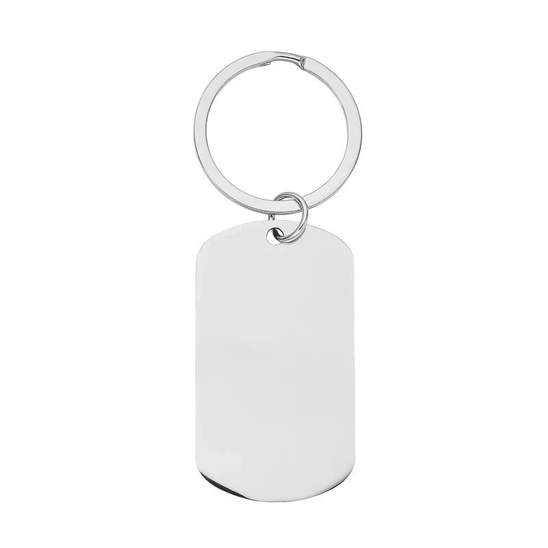 Porte-clés militaire en acier inoxydable (10 pièces)
