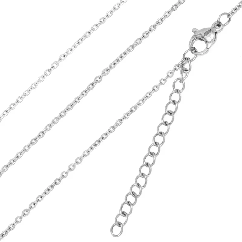 Argent Chaînes en acier inoxydable (10 pièces)