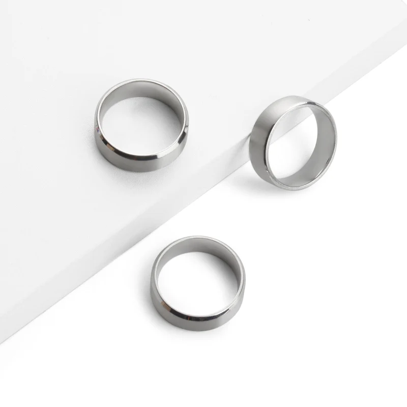Bague en acier inoxydable (10 pièces)