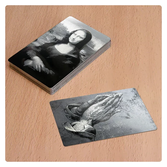 Cartes de visite en aluminium multicolores (300 pièces)