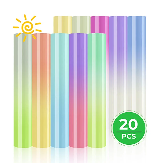 Vinyle Thermocollant Changeant de Couleur au Soleil (20pcs)