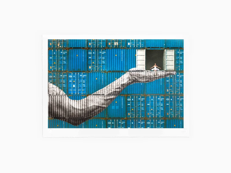 From The Archives: JR – « Ballerina in Containers », « On the Edge », Le Havre, France, 2023