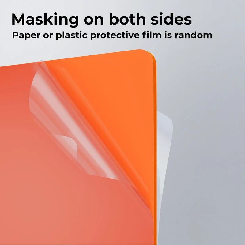 3mm Orange Opaque Glossy Acrylic Sheet (3pcs)