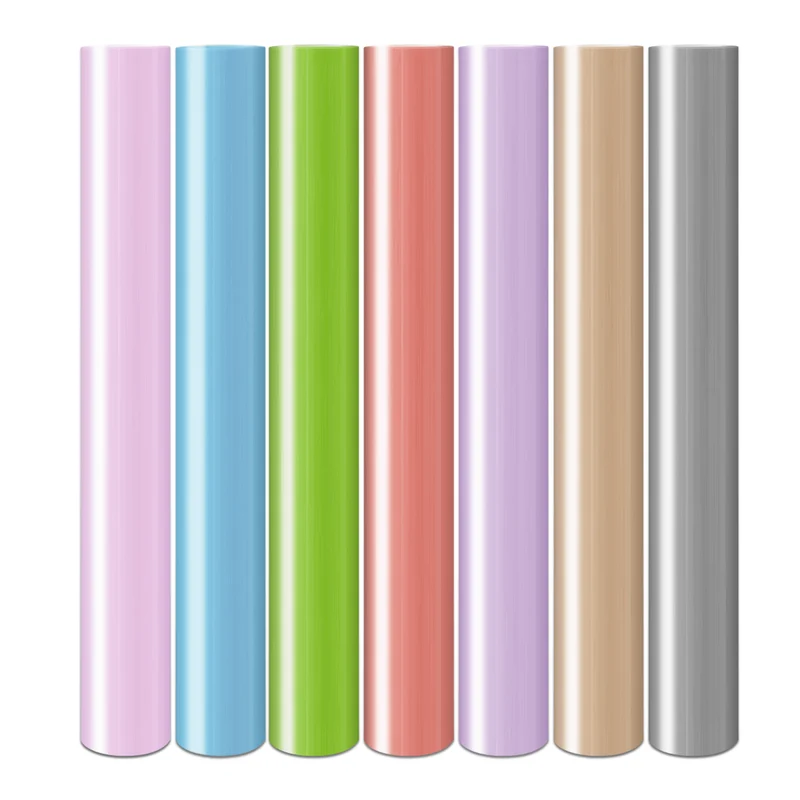 Transfert de chaleur en vinyle Puff 3D-Pastel (14 pièces)
