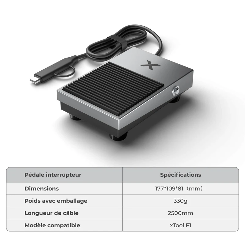 xTool Série F Interrupteur à Pédale