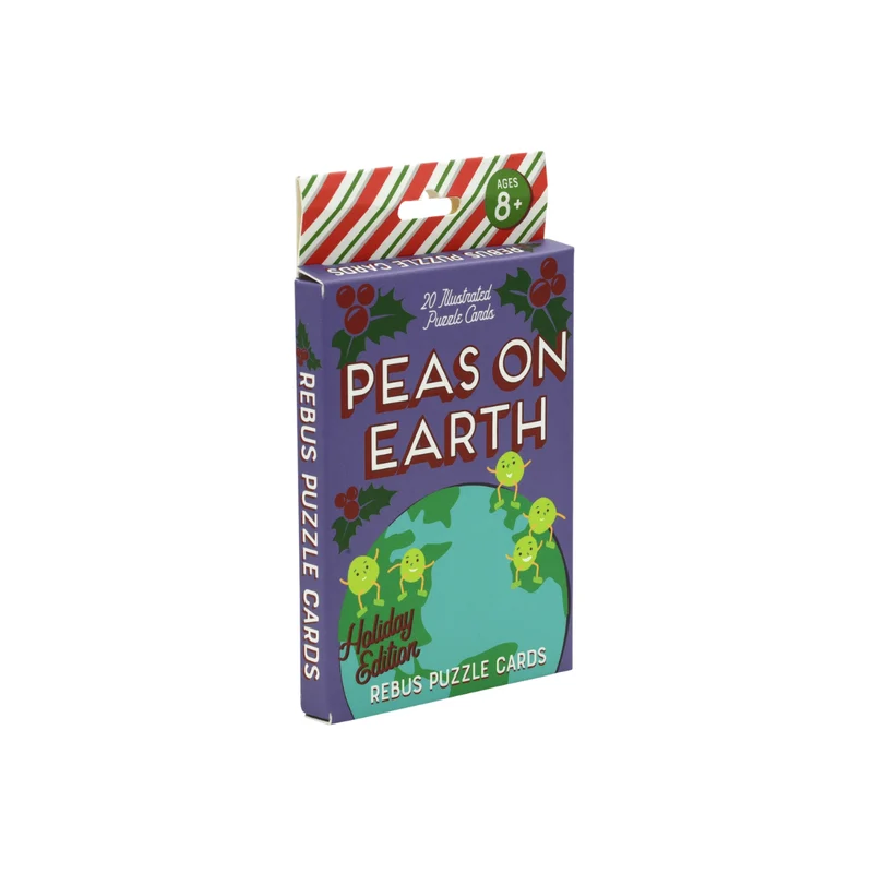 Holiday Puzzle Cards - Peas on Earth (EN)