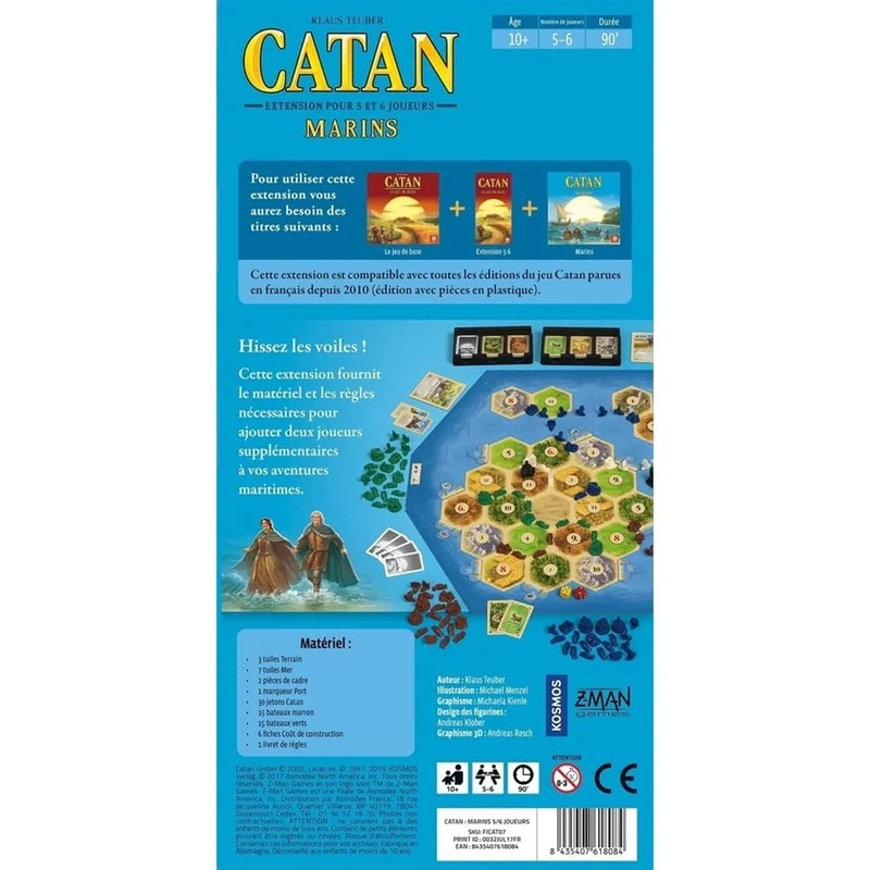 CATAN Ext: Marins 5-6 joueurs - 6e Edition (FR)