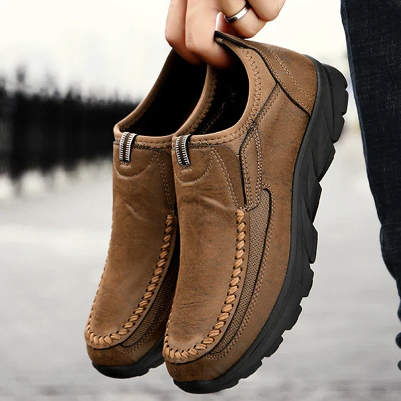 Chaussures Slip-on en Cuir PU - Homme