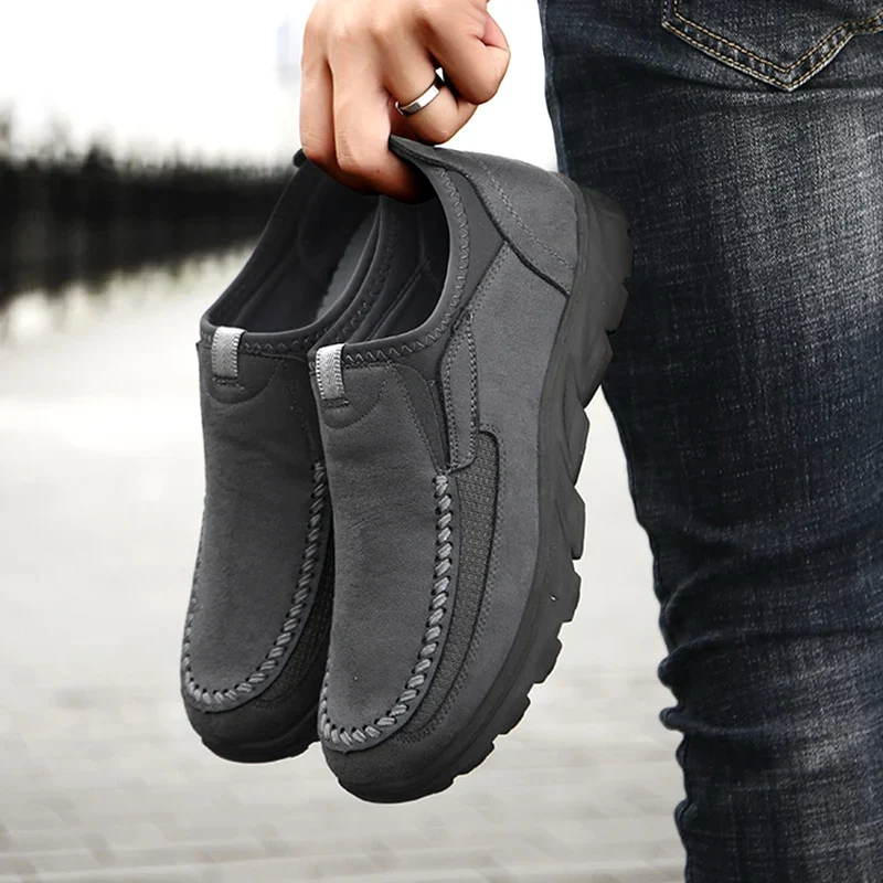 Chaussures Slip-on en Cuir PU - Homme