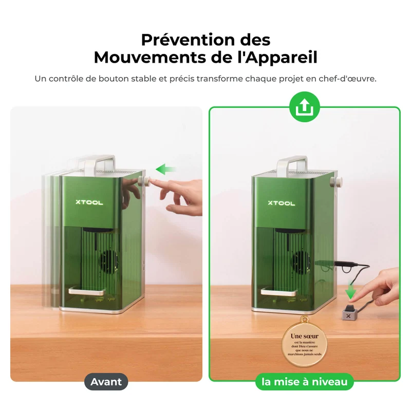 xTool Interrupteur à Pédale ou à Bouton