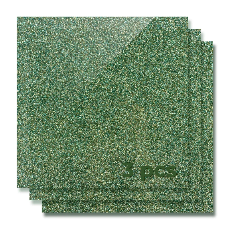 Feuille de Plexiglas Acrylique Brillante Opaque à Paillettes 3 mm (3 pcs)