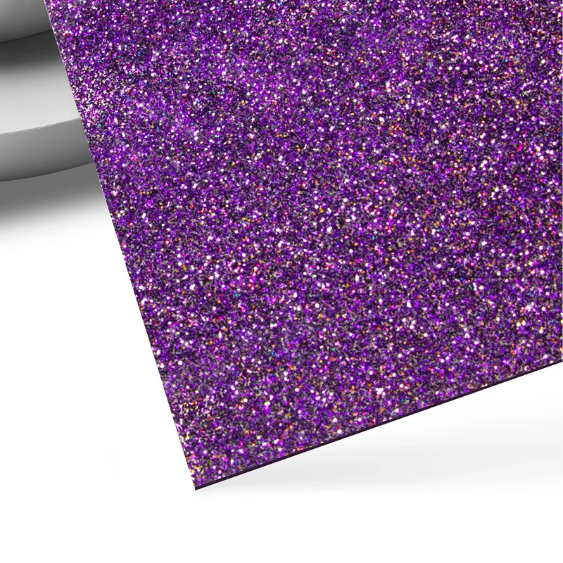 Feuille de Plexiglas Acrylique Brillante Opaque à Paillettes 3 mm (3 pcs)