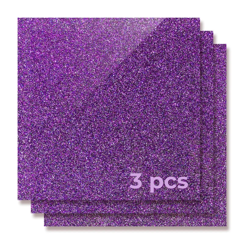 Feuille de Plexiglas Acrylique Brillante Opaque à Paillettes 3 mm (3 pcs)