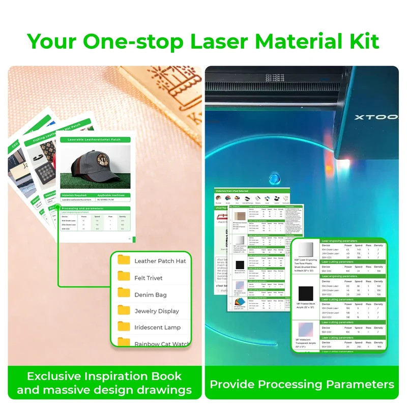 xTool Selected Kit Ultime de Matériaux pour Laser (155 pièces)