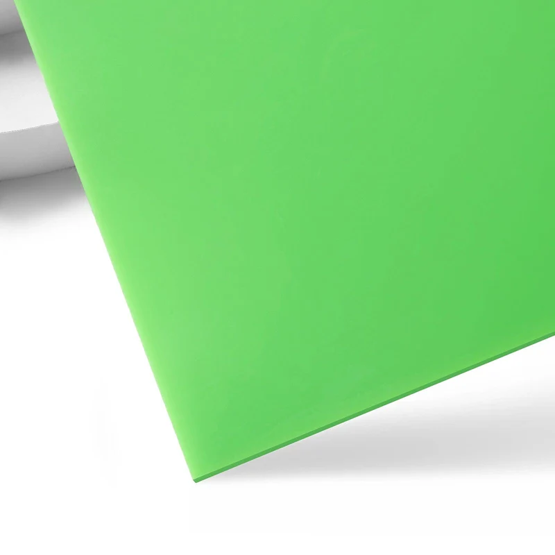 Feuille d'Acrylique Opaque Brillant Vert 3mm (3pcs)