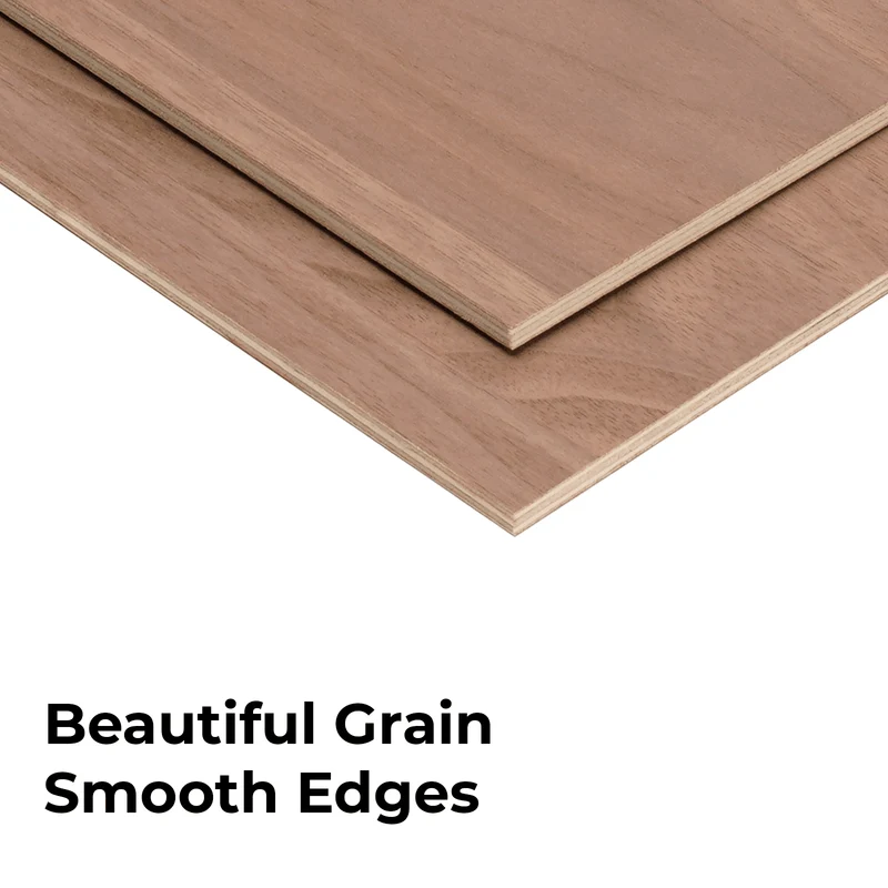 Feuilles de contreplaqué de noyer 30*30 cm (6PCS)