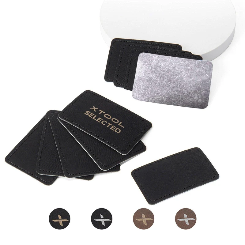 Patch rectangulaire en PU thermocollant gravable au laser (lot de 10)