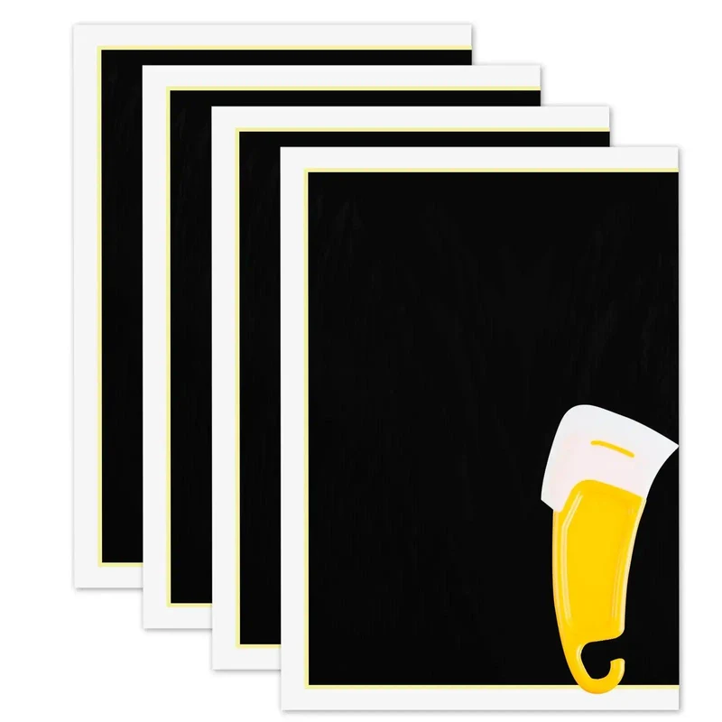 Papier de Marquage/Gravure au Laser Noir (4 pièces)