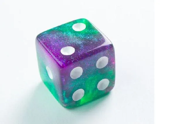 Dice: 12x D6: 16 mm: Galaxy Series: Aurora (ML)