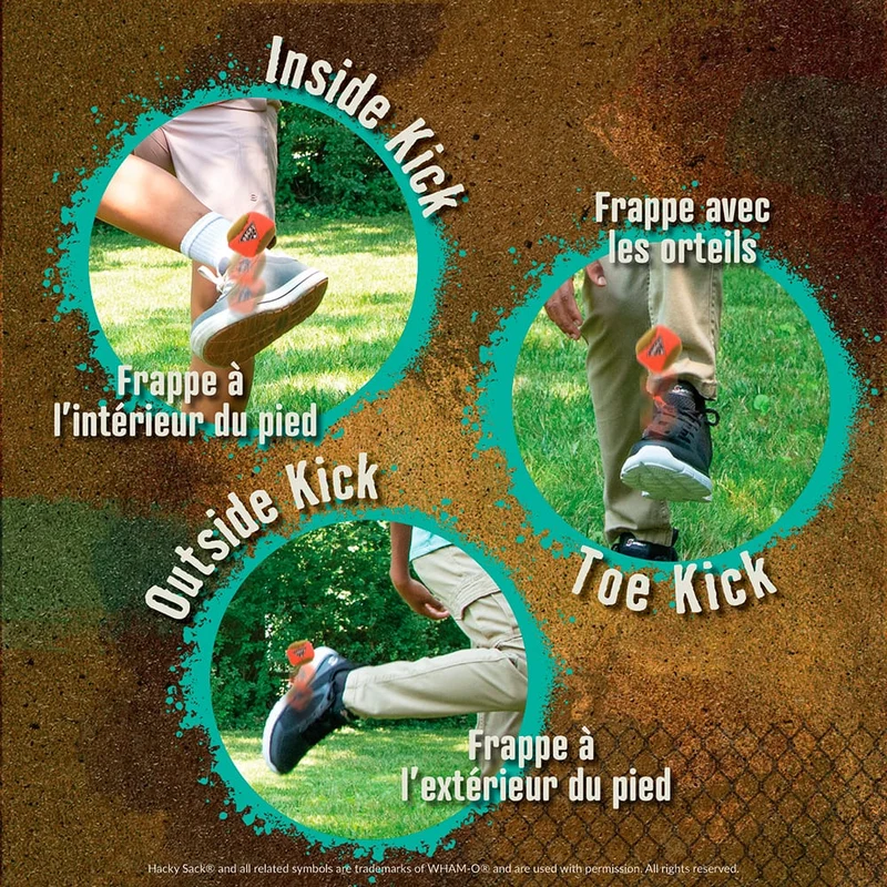 Balle de Aki Hacky Sack - L'original (couleurs variables)