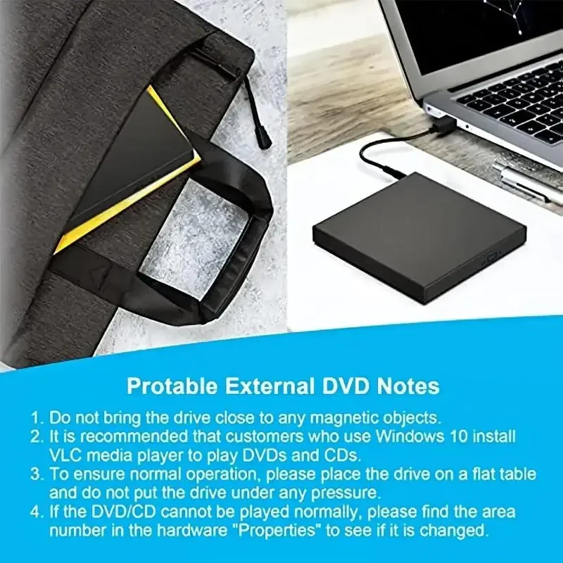 Lecteur de CD externe USB pour Ordinateur