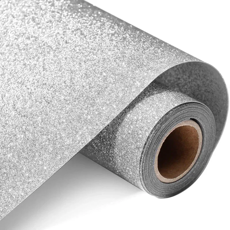 Rouleau de vinyle de transfert thermocollant pailleté (Glitter HTV)