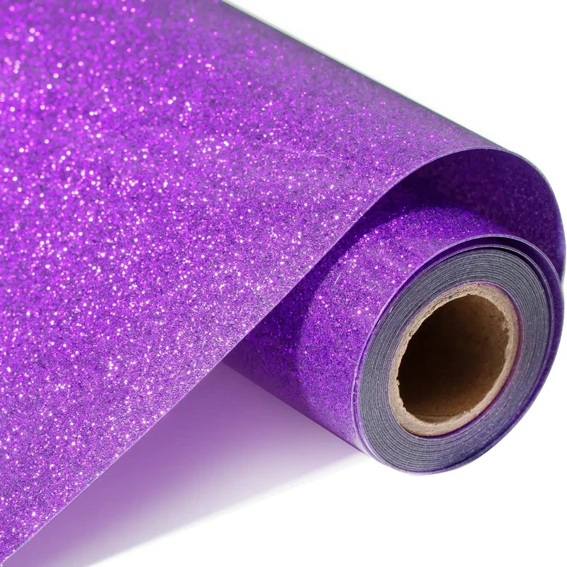 Rouleau de vinyle de transfert thermocollant pailleté (Glitter HTV)