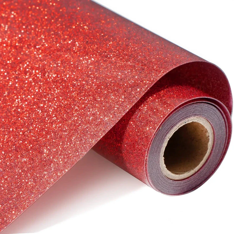 Rouleau de vinyle de transfert thermocollant pailleté (Glitter HTV)