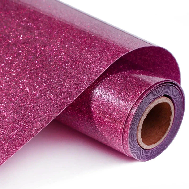 Rouleau de vinyle de transfert thermocollant pailleté (Glitter HTV)