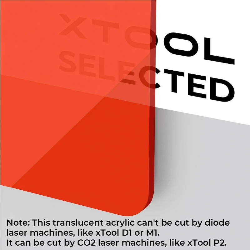 Feuille d'acrylique rouge translucide brillante de 3 mm d'épaisseur (3PCS)