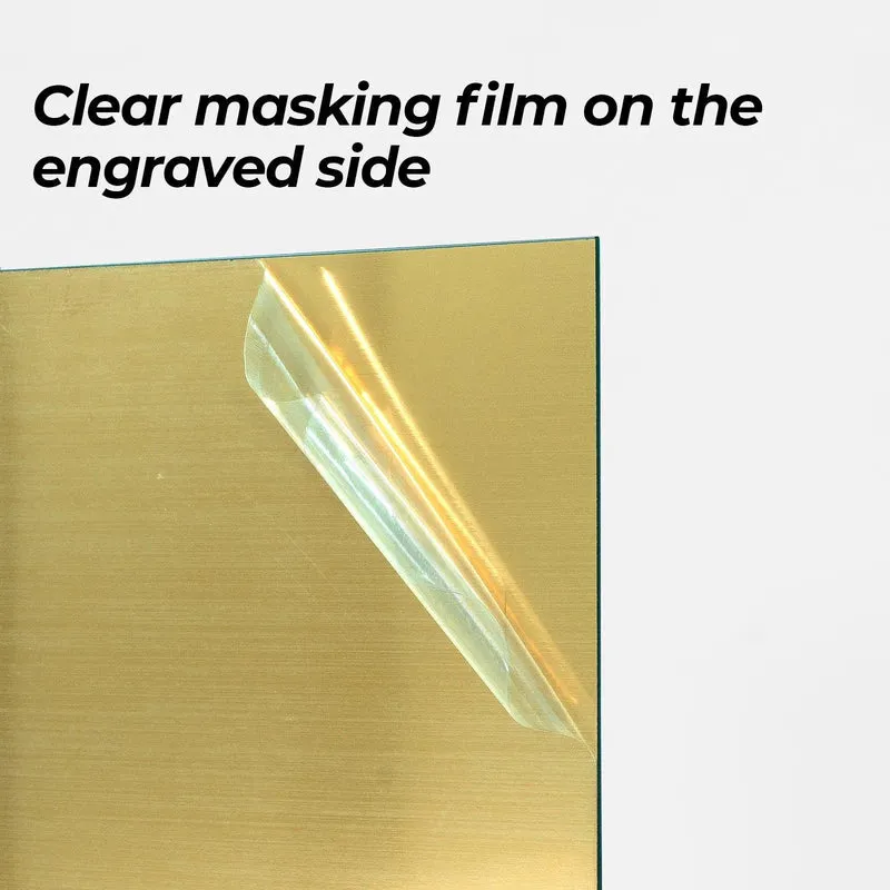Gravure laser sur feuille plastique bicolore 1,27 mm (5 pièces)