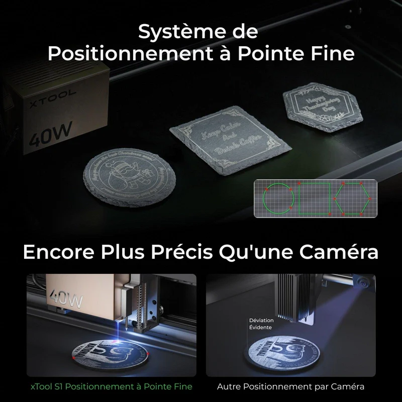 xTool S1 40W Kit Laser + IR 1064 nm: Graveur et découpeur laser à diode fermé