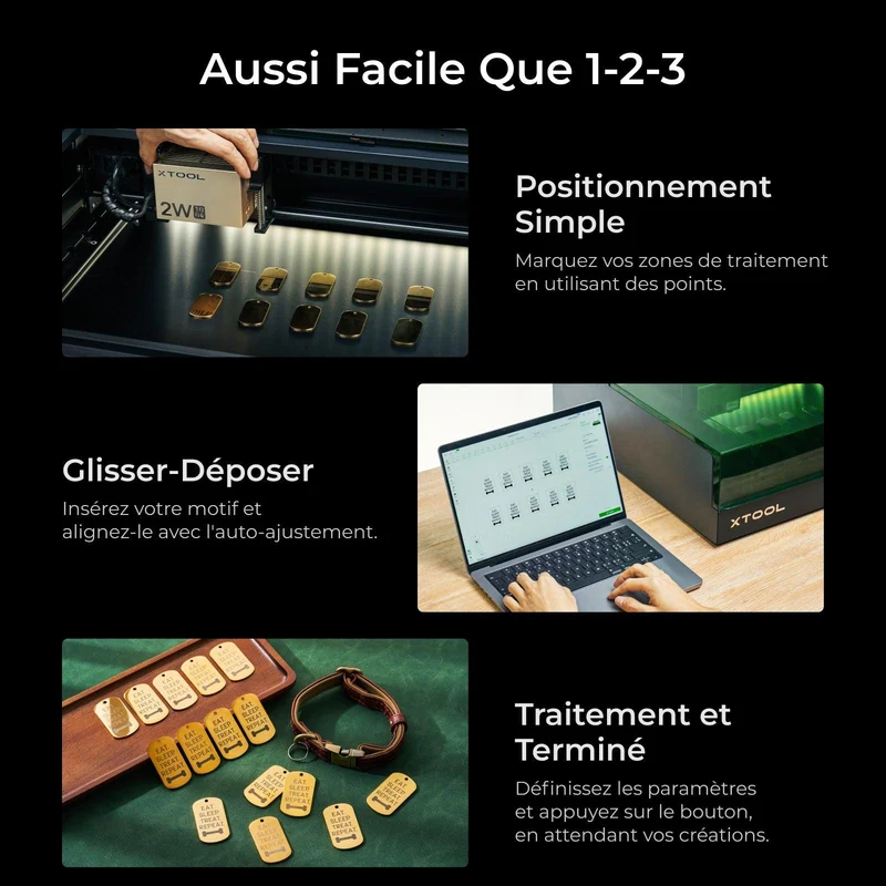 xTool S1 40W Kit Laser + IR 1064 nm: Graveur et découpeur laser à diode fermé