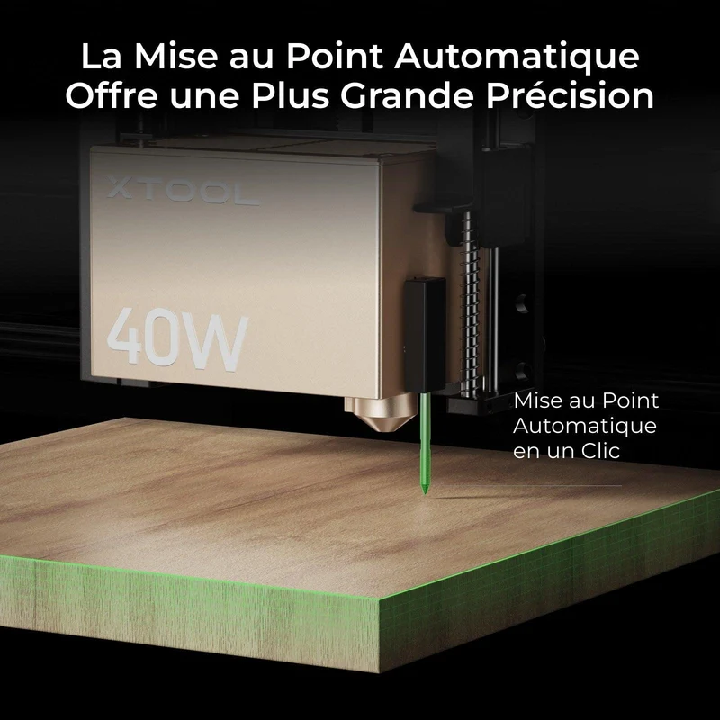 xTool S1 40W Kit Laser + IR 1064 nm: Graveur et découpeur laser à diode fermé