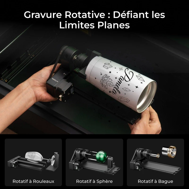 xTool S1 40W Kit Laser + IR 1064 nm: Graveur et découpeur laser à diode fermé