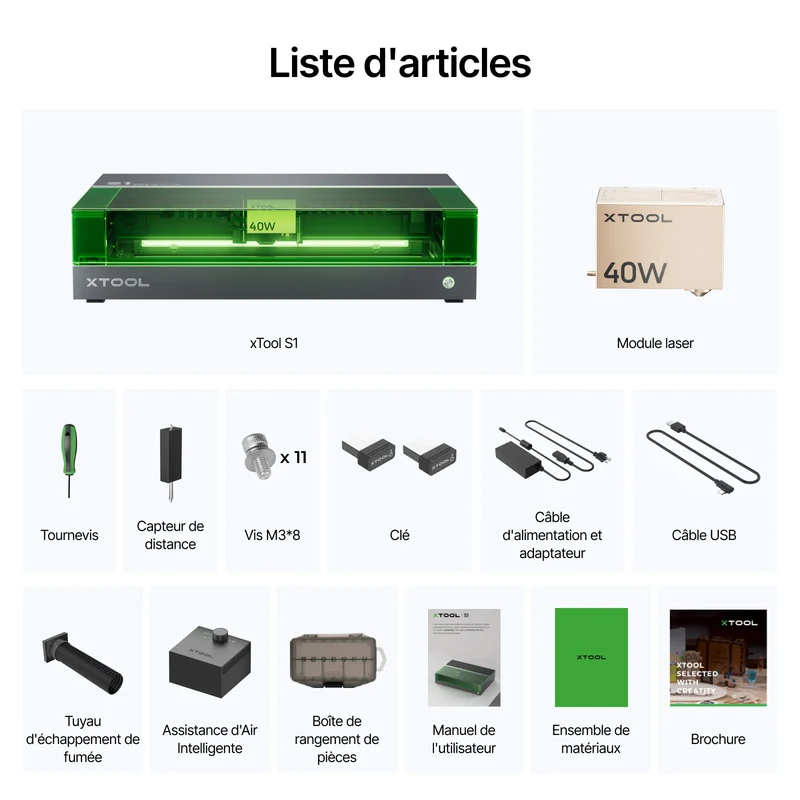 xTool S1 Découpeur Laser à Diode Fermé