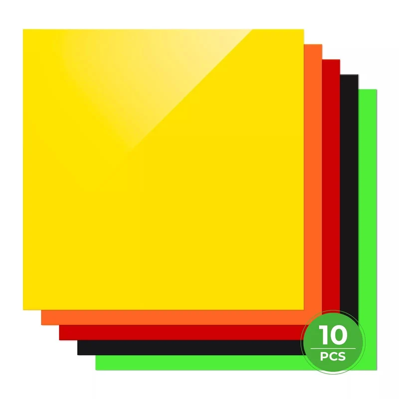 Kit d'essai de plaques en acrylique de 3 mm (10 pièces)
