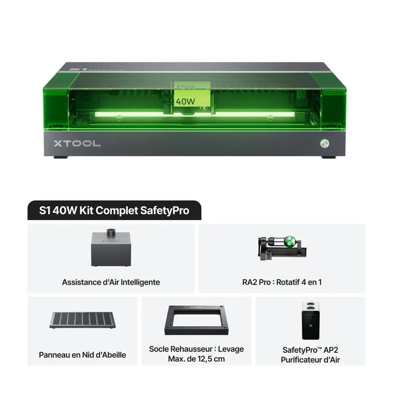 xTool S1 Découpeur Laser à Diode Fermé