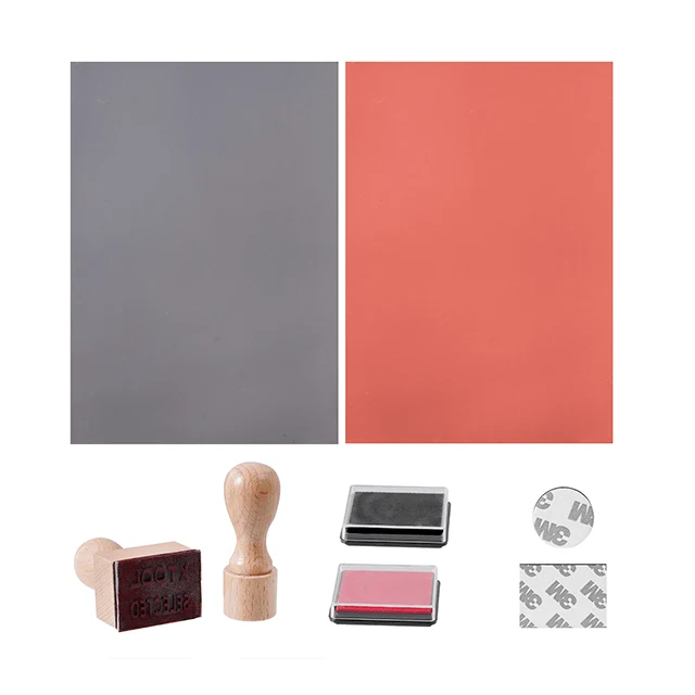 Kit de tampons en caoutchouc pour gravure laser