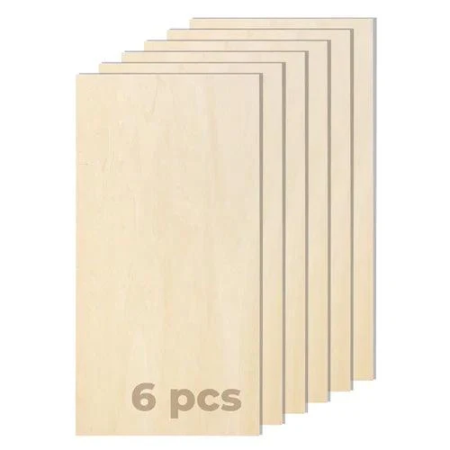 Feuilles de contreplaqué de 3x304x609 mm (6 pièces)