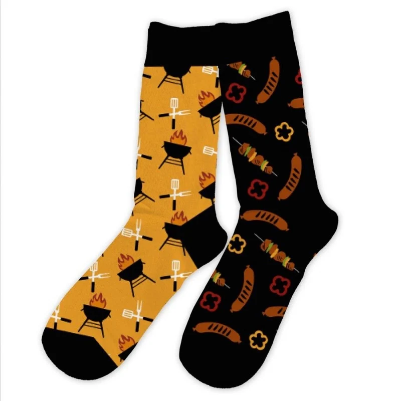 Chaussettes Humoristiques Barbecue / Saucisses – Plats & Boissons Mythiques
