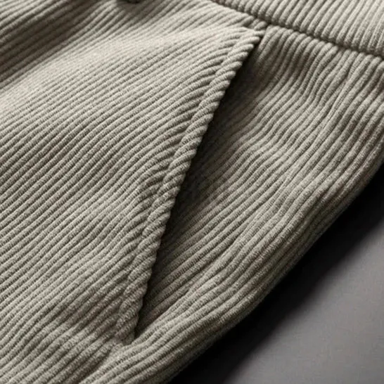 Pantalon en Velours Côtelé Slim Fit pour Homme