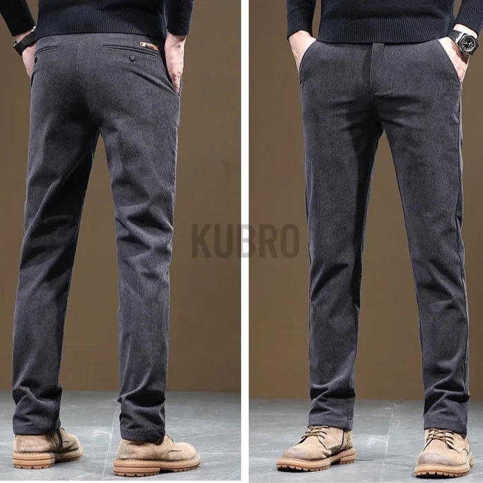 Pantalon en Velours Côtelé Slim Fit pour Homme