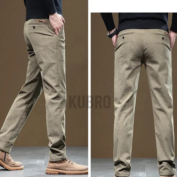 Pantalon en Velours Côtelé Slim Fit pour Homme