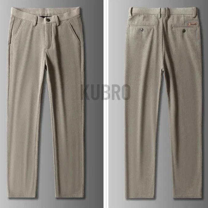Pantalon en Velours Côtelé Slim Fit pour Homme