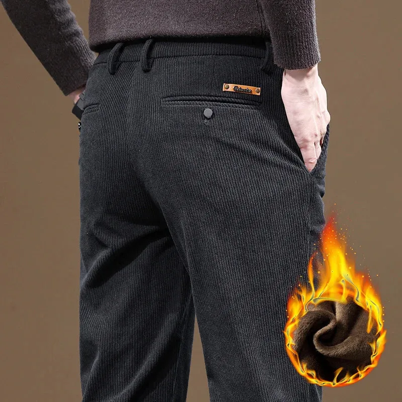 Pantalon en Velours Côtelé Slim Fit pour Homme