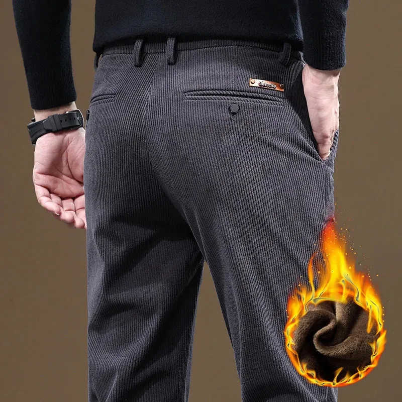 Pantalon en Velours Côtelé Slim Fit pour Homme