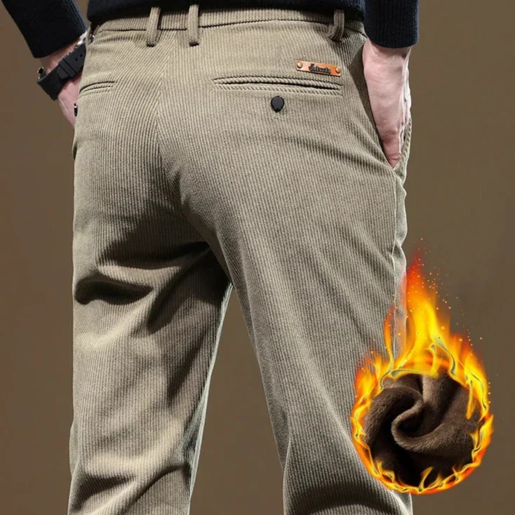 Pantalon en Velours Côtelé Slim Fit pour Homme
