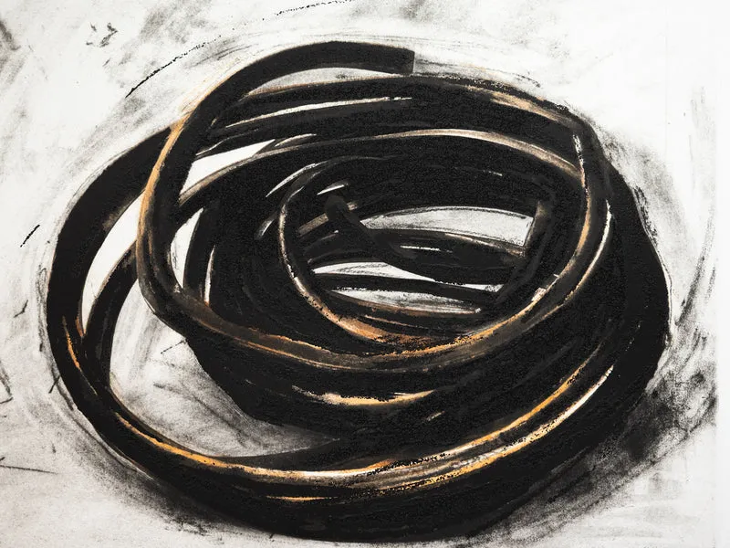 Bernar Venet - Effondrement : Lignes indéterminées, 2022