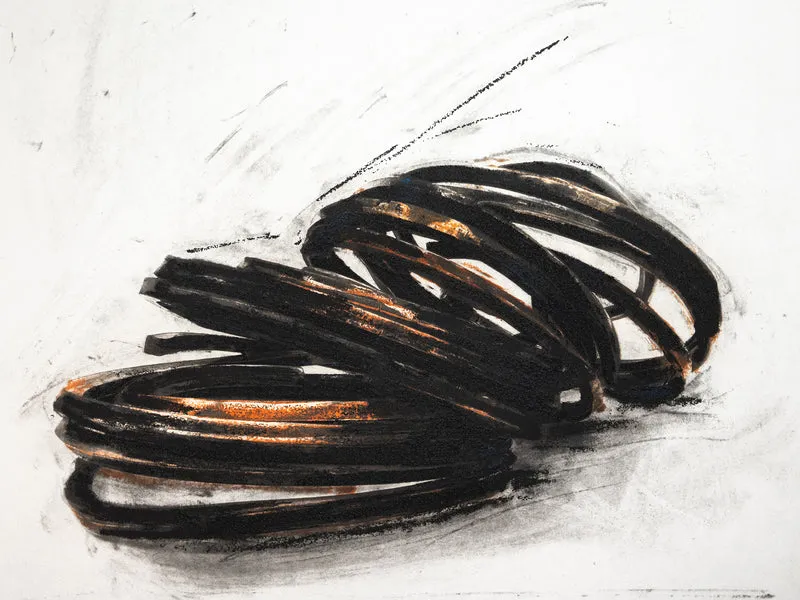 Bernar Venet - Effondrement : Lignes indéterminées, 2022